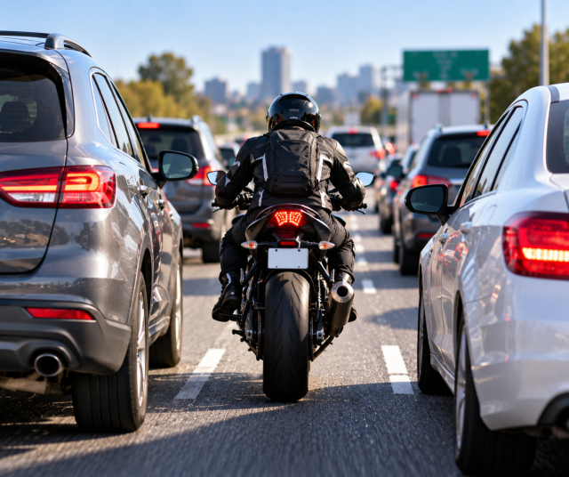 Is Motorcycle Lane Splitting Legal and Who Is Liable in a Crash